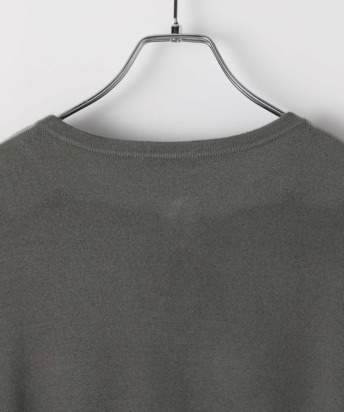 LEPSIM（レプシィム）の「12ゲージレイヤード風カーディガンチュニック　577857（カーディガン/ボレロ・レディース・チャコールグレー/ブラック/アイボリー・FREE）」の20枚目の写真