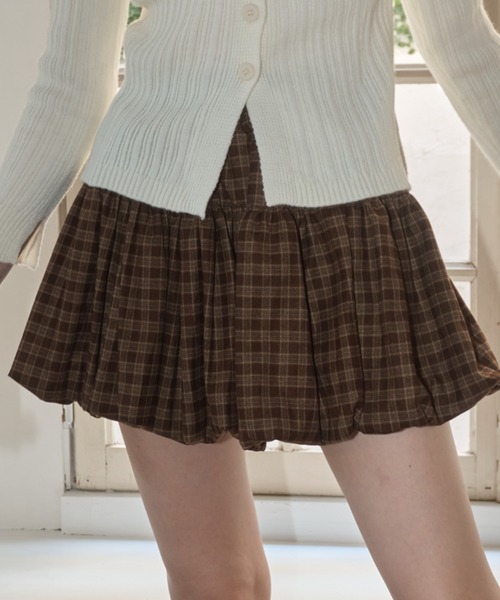 チェックバルーンスカート/check balloon skirt（スカート）｜Birthday