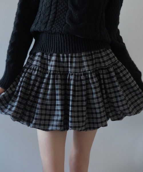 チェックバルーンスカート/check balloon skirt（スカート）｜Birthday