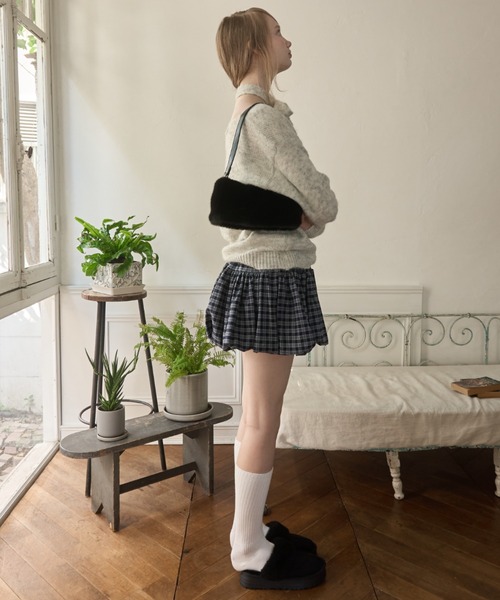 Werthy 撥水　BALLOON SKIRT チェックS Werthy 撥水 BALLOON SKIRT チェックS Werthy Water-repellent BALLOON