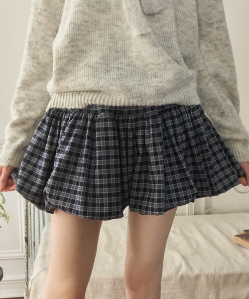 チェックバルーンスカート/check balloon skirt（スカート）｜Birthday
