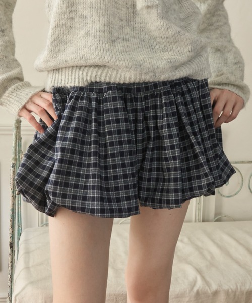 チェックバルーンスカート/check balloon skirt（スカート）｜Birthday