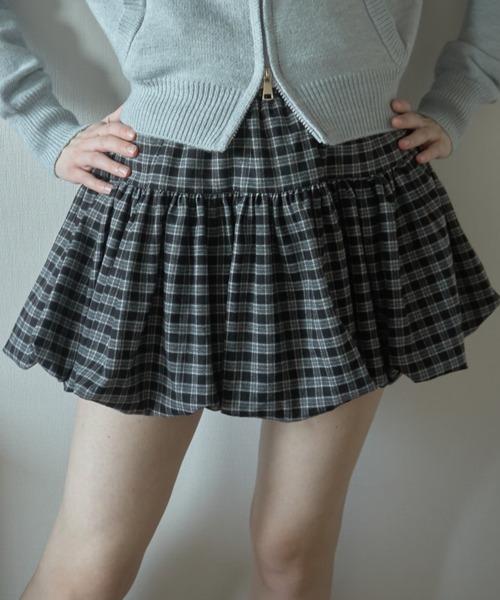 チェックバルーンスカート/check balloon skirt（スカート）｜Birthday