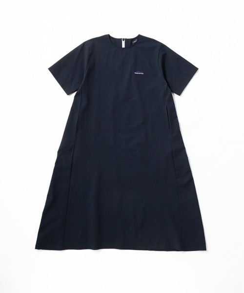 THOUSAND MILE（サウザンドマイル）の「[L's]SHORT SLEEVE OP SEERSUCKER/ショートスリーブワンピース シアサッカー（ワンピース・レディース・ブラック/ブラウン/ネイビー/イエロー・FREE）」の4枚目の写真