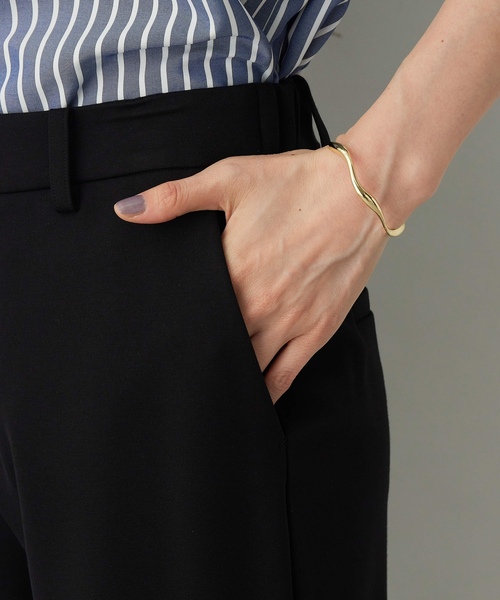 A/C DESIGN BY ALPHA CUBIC(エーシーデザインバイアルファキュービック)の「【アルファブリック】ストレッチストレートパンツ【ウエストゴム・セットアップ対応】(その他パンツ・レディース・ブラック・61/64/67/70)」の10枚目の写真