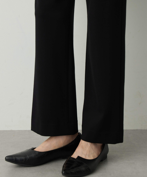 A/C DESIGN BY ALPHA CUBIC(エーシーデザインバイアルファキュービック)の「【アルファブリック】ストレッチストレートパンツ【ウエストゴム・セットアップ対応】(その他パンツ・レディース・ブラック・61/64/67/70)」の11枚目の写真