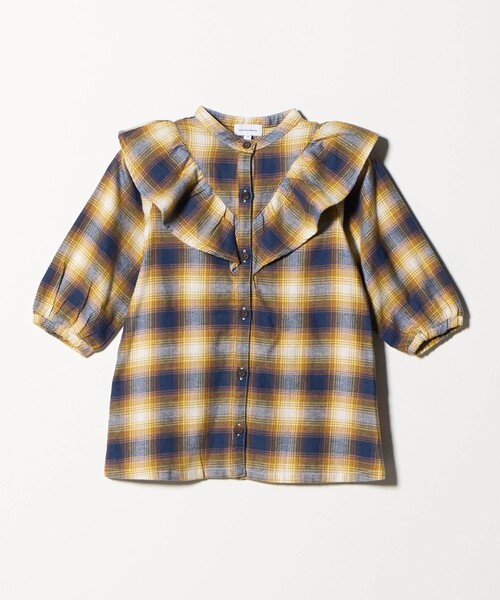 green label relaxing(グリーンレーベルリラクシング)の「オンブレチェック ワンピース / キッズ 100cm-160cm(ワンピース・キッズ・イエロー/ケリーグリーン・150cm/110cm/140cm/160cm/130cm/100cm/120cm)」の15枚目の写真
