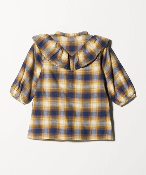 green label relaxing(グリーンレーベルリラクシング)の「オンブレチェック ワンピース / キッズ 100cm-160cm(ワンピース・キッズ・イエロー/ケリーグリーン・150cm/110cm/140cm/160cm/130cm/100cm/120cm)」の16枚目の写真