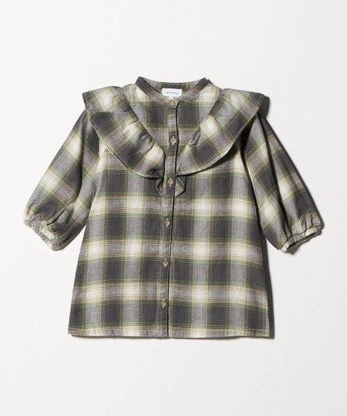 green label relaxing(グリーンレーベルリラクシング)の「オンブレチェック ワンピース / キッズ 100cm-160cm(ワンピース・キッズ・イエロー/ケリーグリーン・150cm/110cm/140cm/160cm/130cm/100cm/120cm)」の21枚目の写真