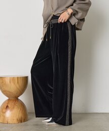 Jena espace merveilleux | サイドラインベロアパンツ(その他パンツ)