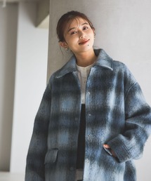 studio CLIP | シャギーチェックジャケットコート(その他アウター)