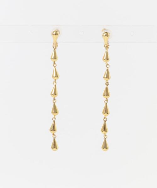SMELLY（スメリー）の「ティアドロップチェーンイヤリング（イヤリング・レディース・ゴールド・-）」の7枚目の写真