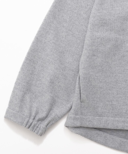 Arnold Palmer（アーノルドパーマー）の「ウールライクメルトン コクーンジャケット（ノーカラージャケット・レディース・ブラック/アイボリー/杢グレー・S/M/L）」の19枚目の写真