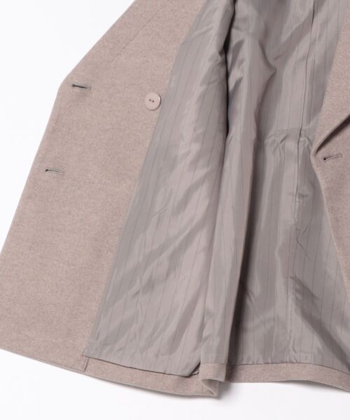 VENCEEXCHANGE（ヴァンスエクスチェンジ）の「ストレッチメルトンチェスターコート（チェスターコート・レディース・ブラック/ブラウン系その他・M/L）」の4枚目の写真