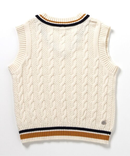 BREEZE（ブリーズ）の「【洗える】フォーマルニットベスト（ニット/セーター・キッズ・アイボリー/ネイビー・90/100/110/120/130）」の4枚目の写真