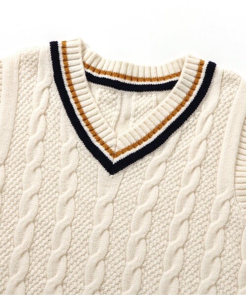 BREEZE（ブリーズ）の「【洗える】フォーマルニットベスト（ニット/セーター・キッズ・アイボリー/ネイビー・90/100/110/120/130）」の7枚目の写真
