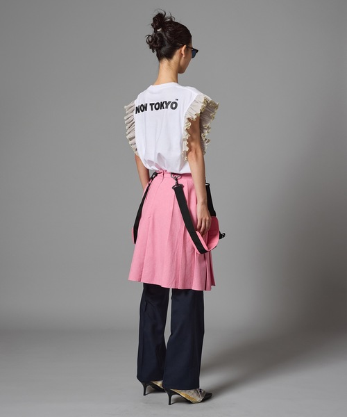 2WAY SHOULDER GIMMICK PLEATS SKIRT（スカート）｜NON TOKYO（ノン