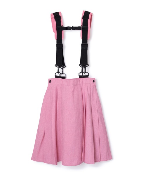 NON TOKYO(ノントーキョー)の「2WAY SHOULDER GIMMICK PLEATS SKIRT(スカート・レディース・ピンク/ブラック/グレー・FREE)」の5枚目の写真