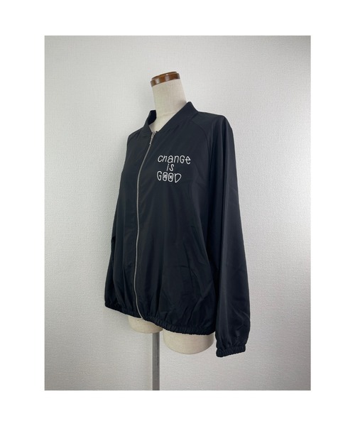 WORLD WIDE LOVE!（ワールドワイドラブ）の「CHANGE IS GOODブルゾン（ブルゾン・レディース・ブラック/スミクロ・1）」の8枚目の写真