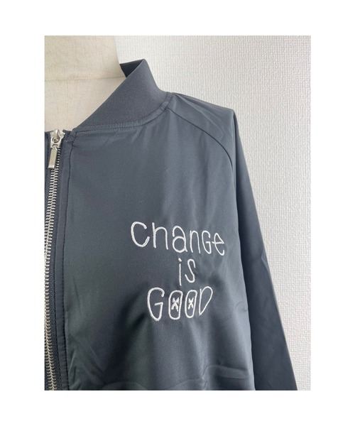 WORLD WIDE LOVE!（ワールドワイドラブ）の「CHANGE IS GOODブルゾン（ブルゾン・レディース・ブラック/スミクロ・1）」の15枚目の写真