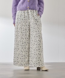 QUEENS COURT | マルチフラワーイージーワイドパンツ≪手洗い可能≫(その他パンツ)