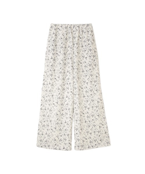 QUEENS COURT（クイーンズコート）の「マルチフラワーイージーワイドパンツ≪手洗い可能≫（その他パンツ・レディース・ホワイト系その他/ブラック系その他/パープル系その他/ダークネイビー・M）」の15枚目の写真