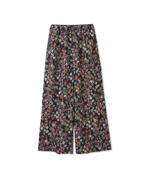 QUEENS COURT（クイーンズコート）の「マルチフラワーイージーワイドパンツ≪手洗い可能≫（その他パンツ・レディース・ホワイト系その他/ブラック系その他/パープル系その他/ダークネイビー・M）」の19枚目の写真