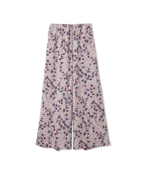 QUEENS COURT（クイーンズコート）の「マルチフラワーイージーワイドパンツ≪手洗い可能≫（その他パンツ・レディース・ホワイト系その他/ブラック系その他/パープル系その他/ダークネイビー・M）」の21枚目の写真