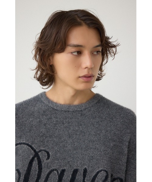 AZUL by moussy（アズールバイマウジー）の「シャギーロゴニット（ニット/セーター・メンズ・ブラウン系その他/ピンク系その他/ブラック系その他/ブルー系その他・FREE）」の5枚目の写真