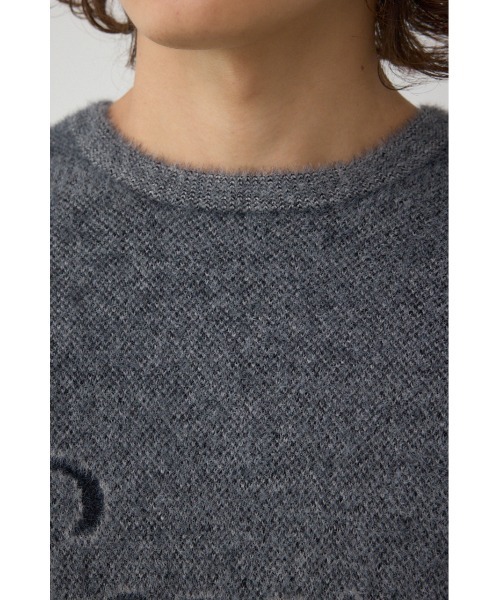 AZUL by moussy（アズールバイマウジー）の「シャギーロゴニット（ニット/セーター・メンズ・ブラウン系その他/ピンク系その他/ブラック系その他/ブルー系その他・FREE）」の12枚目の写真