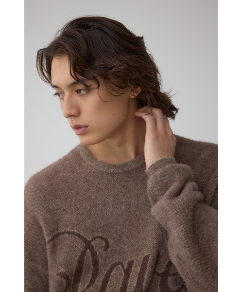 AZUL by moussy（アズールバイマウジー）の「シャギーロゴニット（ニット/セーター・メンズ・ブラウン系その他/ピンク系その他/ブラック系その他/ブルー系その他・FREE）」の16枚目の写真