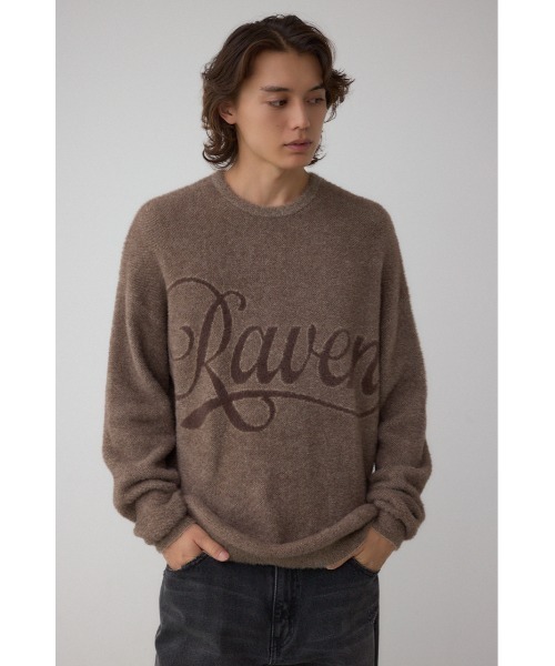 AZUL by moussy（アズールバイマウジー）の「シャギーロゴニット（ニット/セーター・メンズ・ブラウン系その他/ピンク系その他/ブラック系その他/ブルー系その他・FREE）」の17枚目の写真