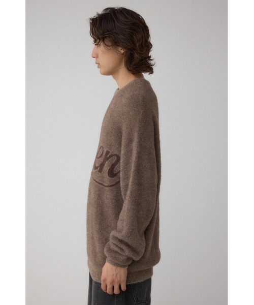 AZUL by moussy（アズールバイマウジー）の「シャギーロゴニット（ニット/セーター・メンズ・ブラウン系その他/ピンク系その他/ブラック系その他/ブルー系その他・FREE）」の20枚目の写真