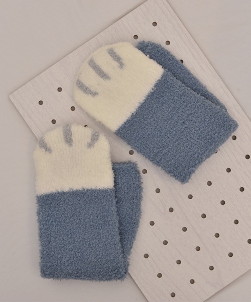 VIBGYOR Women(ヴィブジョー ウィメン)の「【float】ふわふわ モコモコ ネコ柄 パステル カラー デザイン ルームソックス【12色展開】(ソックス/靴下・レディース・グレー系1/ベージュ系2/グリーン系2/ブルー系3/ブルー系1/ピンク系1/ピンク系2/ピンク系3/グリーン系1/ベージュ系3/グリーン系3/ブルー系2・FREE)」の17枚目の写真