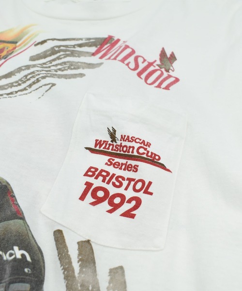 VINTAGE(ヴィンテージ)の「【USED】90’s Winston “NASCAR Winston Cup Series” ポケット付き レーシング Tシャツ USA製(Tシャツ/カットソー・メンズ・ホワイト・X-LARGE)」の4枚目の写真
