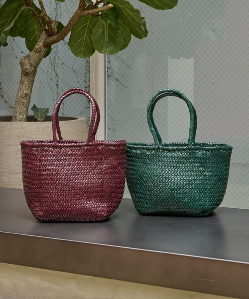 collex（コレックス）の「【DRAGON/ドラゴン】GRACE BASKET SMALL（トートバッグ・レディース・パープル系その他/グリーン・フリー）」の3枚目の写真