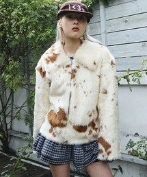 UGLY SHADOW（アグリーシャドウ）の「【Uglyshadow】MILK COW FUR JACKET / 【アグリーシャドウ】ミルクカウファージャケット（ブルゾン）」