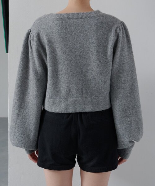 Kastane（カスタネ）の「*2WAYバルーンニットカーディガン（カーディガン/ボレロ・レディース・グレー/アイボリー/ブラック・FREE）」の16枚目の写真