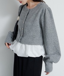 Kastane（カスタネ）の「2WAYバルーンニットカーディガン（カーディガン/ボレロ）」