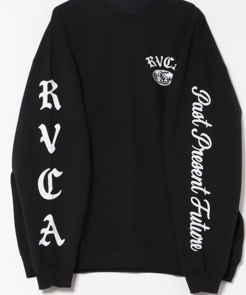 RVCA(ルーカ)の「RVCA VA WORLD WIDE CR(スウェット・メンズ・ホワイト系2/ブラック/チャコール・M/L)」の4枚目の写真