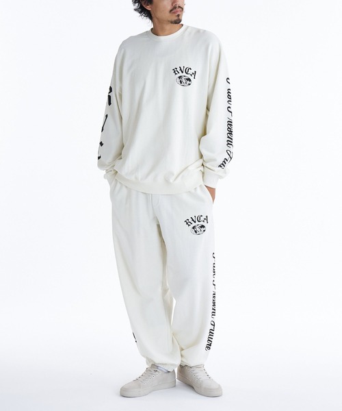 RVCA(ルーカ)の「RVCA VA WORLD WIDE CR(スウェット・メンズ・ホワイト系2/ブラック/チャコール・M/L)」の8枚目の写真