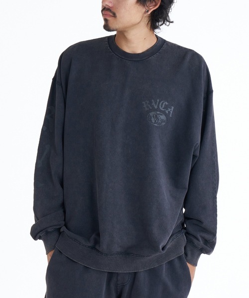 RVCA(ルーカ)の「RVCA VA WORLD WIDE CR(スウェット・メンズ・ホワイト系2/ブラック/チャコール・M/L)」の18枚目の写真