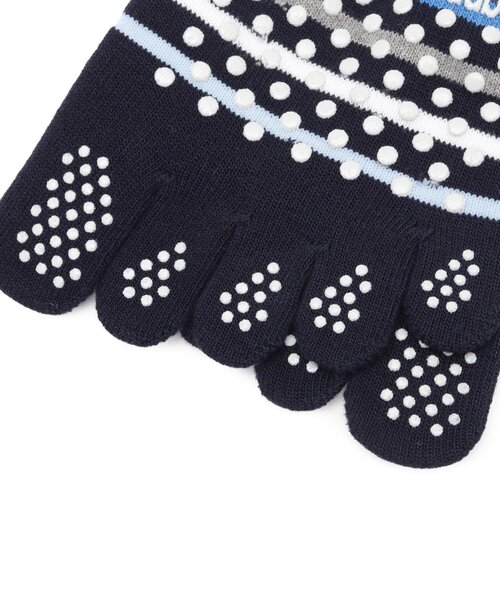 adabat（アダバット）の「5本指ボーダーショートソックス（ソックス/靴下・レディース・ホワイト系3/ブラック系2/ネイビー系2・00）」の6枚目の写真