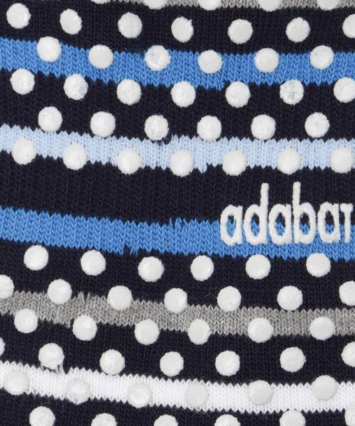 adabat（アダバット）の「5本指ボーダーショートソックス（ソックス/靴下・レディース・ホワイト系3/ブラック系2/ネイビー系2・00）」の7枚目の写真