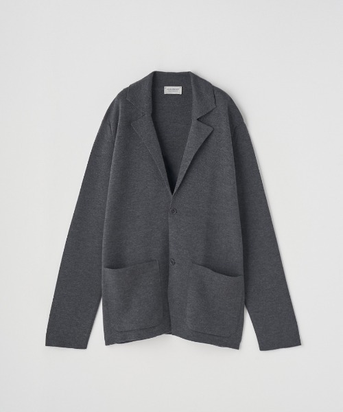 JOHN SMEDLEY（ジョンスメドレー）の「ラペルカラー 長袖ポケット付ニットジャケット（ニット/セーター・メンズ・ブラウン系その他/チャコールグレー/ブラック/ダークネイビー/グリーン・S/L/M）」の2枚目の写真