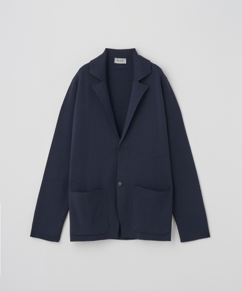JOHN SMEDLEY（ジョンスメドレー）の「ラペルカラー 長袖ポケット付ニットジャケット（ニット/セーター・メンズ・ブラウン系その他/チャコールグレー/ブラック/ダークネイビー/グリーン・S/L/M）」の5枚目の写真
