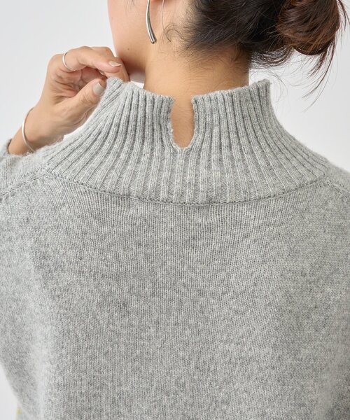 BEARDSLEY（ビアズリー）の「ステッチニット（ニット/セーター・レディース・チャコールグレー/ライトグレー・FREE）」の14枚目の写真