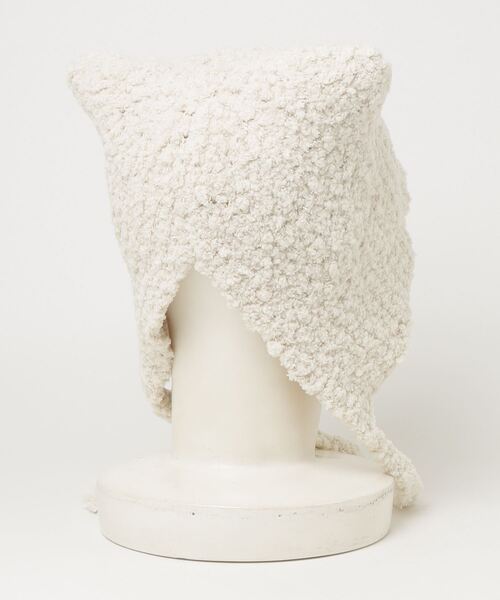 Fabulous（ファビュラス）の「fabulous 猫耳ニット帽（ニットキャップ/ビーニー・レディース・ブラック/アイボリー/ベージュ・FREE）」の4枚目の写真