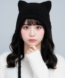 Fabulous（ファビュラス）の「fabulous 猫耳ニット帽（ニットキャップ/ビーニー）」