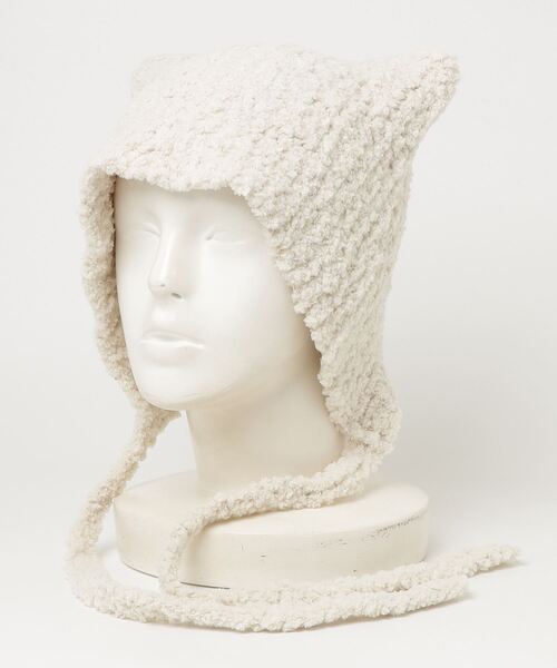 Fabulous（ファビュラス）の「fabulous 猫耳ニット帽（ニットキャップ/ビーニー・レディース・ブラック/アイボリー/ベージュ・FREE）」の10枚目の写真